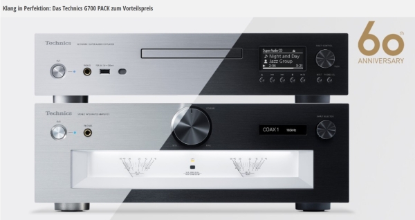 Technics Grand Class Pack aus SU-G700M2 & SL-G700M2 Silber